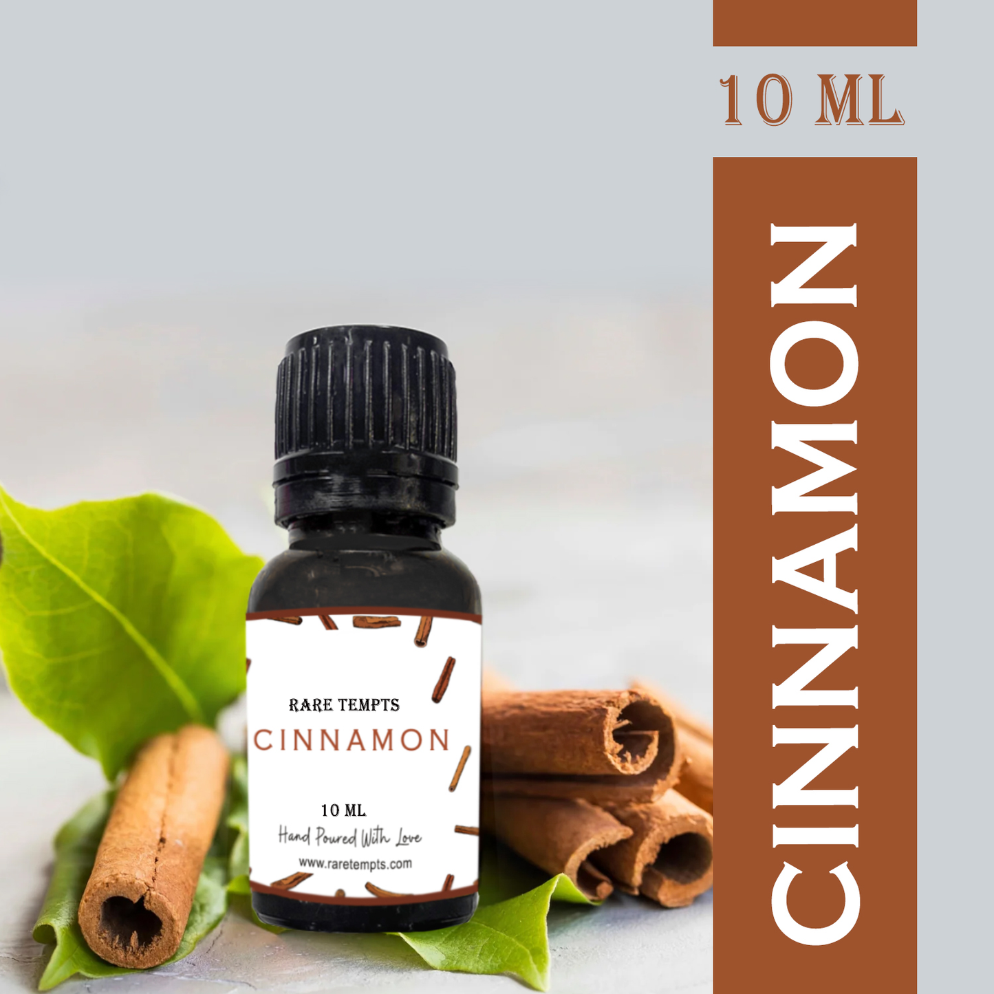 Rare Tempts Cinnamon Fragrance Oil – Warm Spice Aroma for Diffusers & Cozy Creations