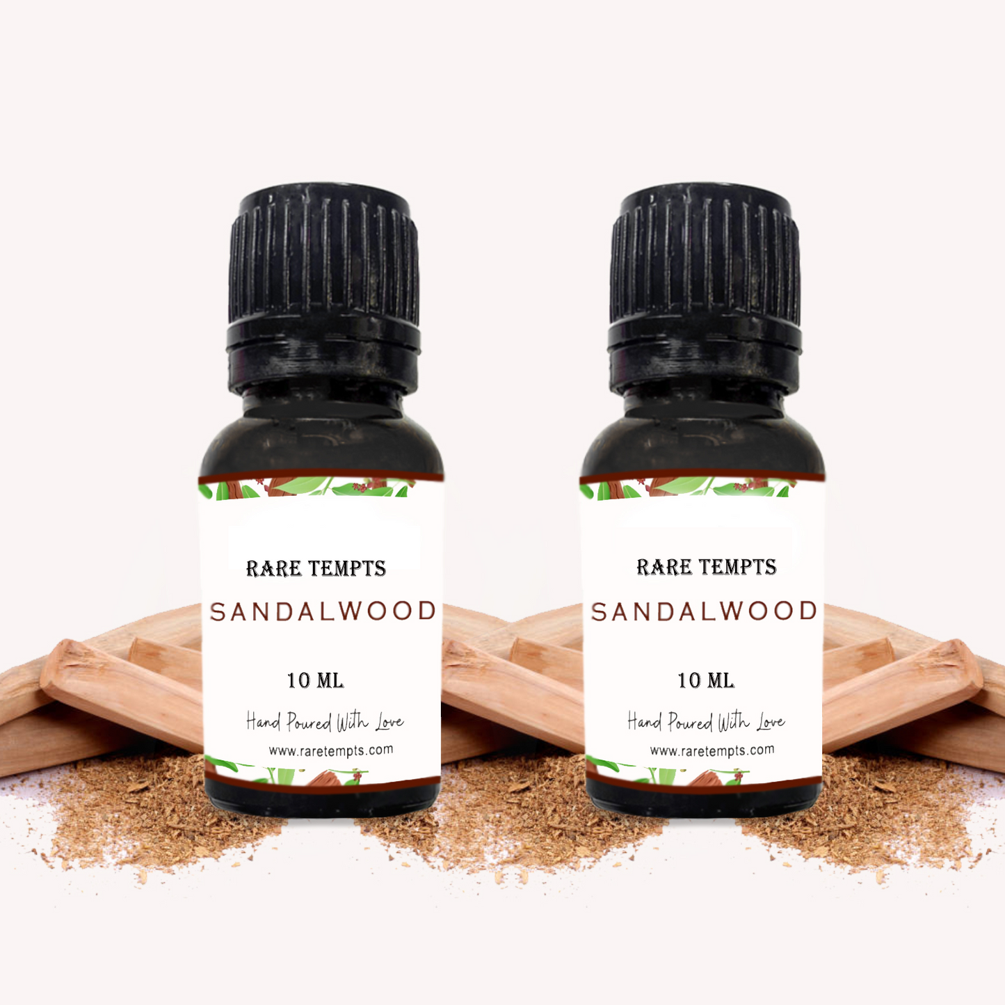 Rare Tempts Sandalwood Fragrance Oil – Warm, Woody Elegance for Diffusers & Rituals