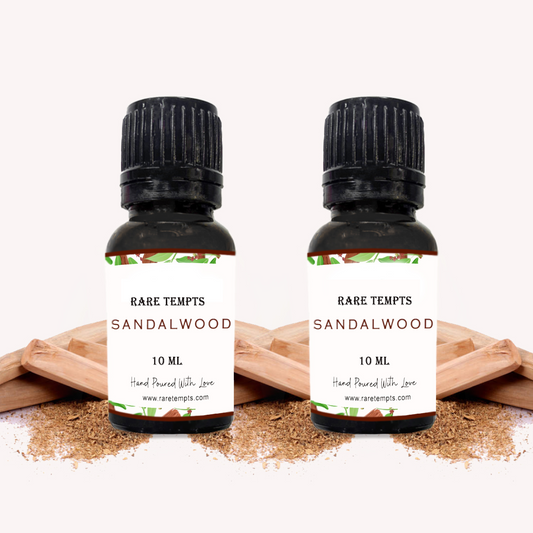 Rare Tempts Sandalwood Fragrance Oil – Warm, Woody Elegance for Diffusers & Rituals