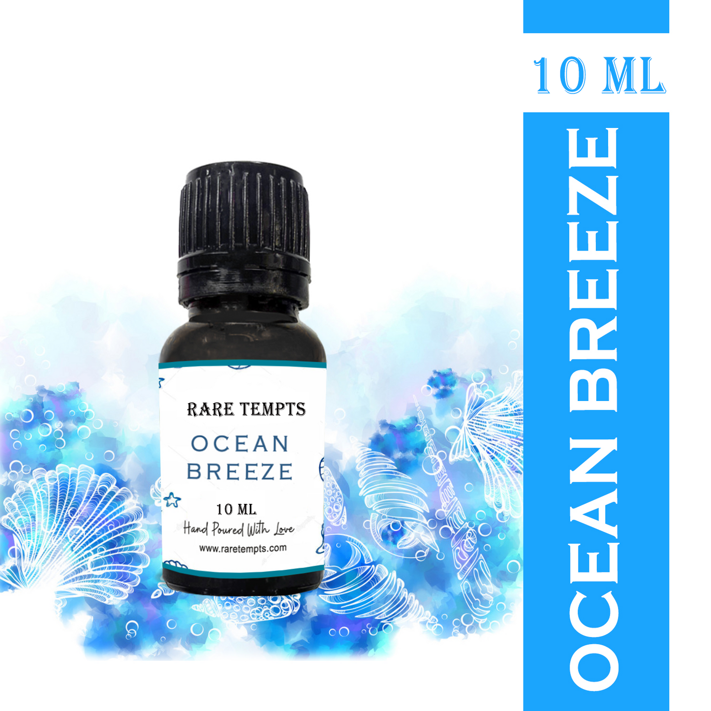 Rare Tempts Ocean Breeze Fragrance Oil – Coastal Calm for Diffusers & Home Scents
