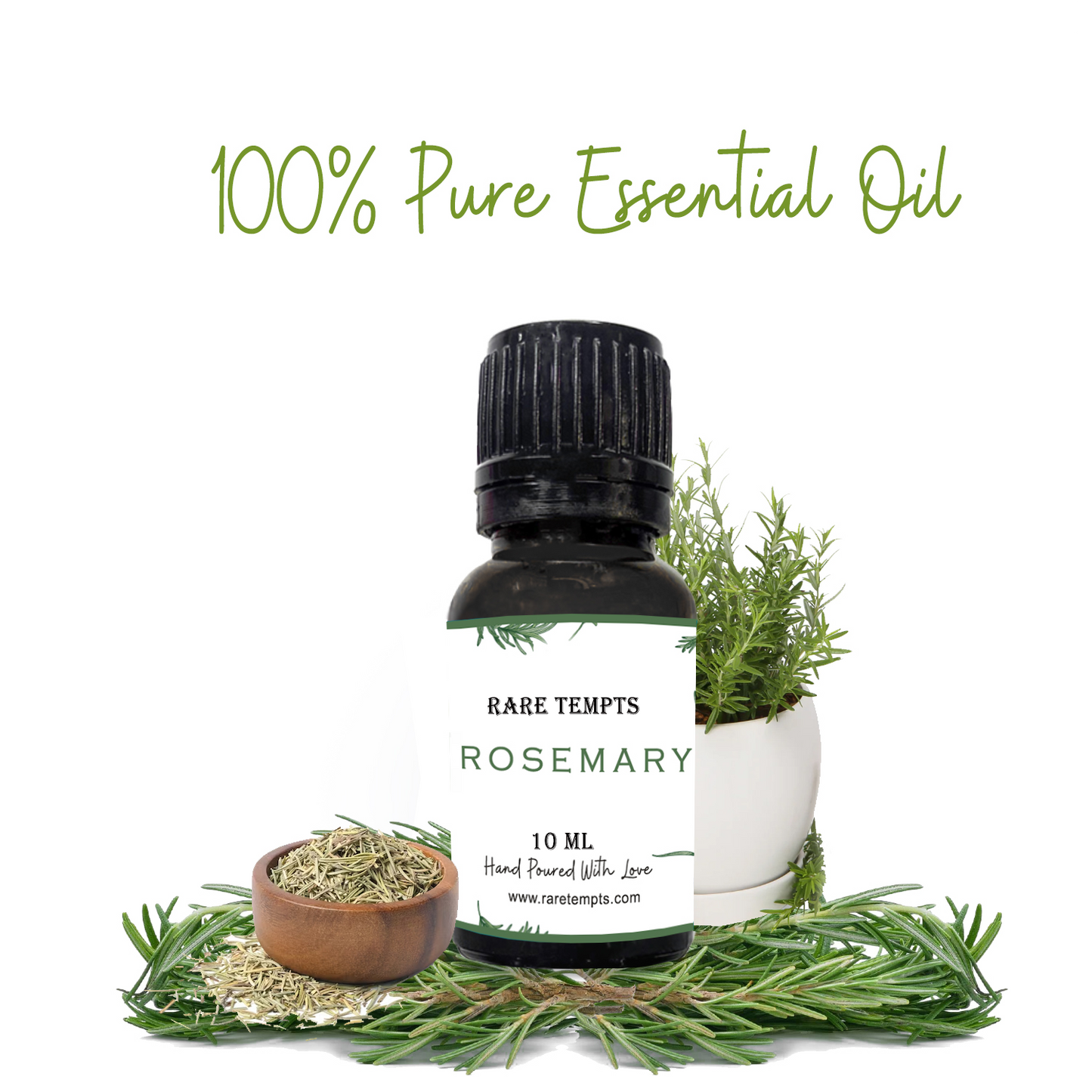 Rare Tempts Rosemary Aroma Oil – Herbal Clarity for Diffusers & DIY Wellness